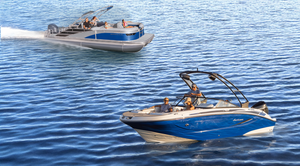 Bennington Pontoons and Hurricane  Boats Unveiled. image